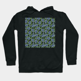 pattern with watercolor blueberries Hoodie